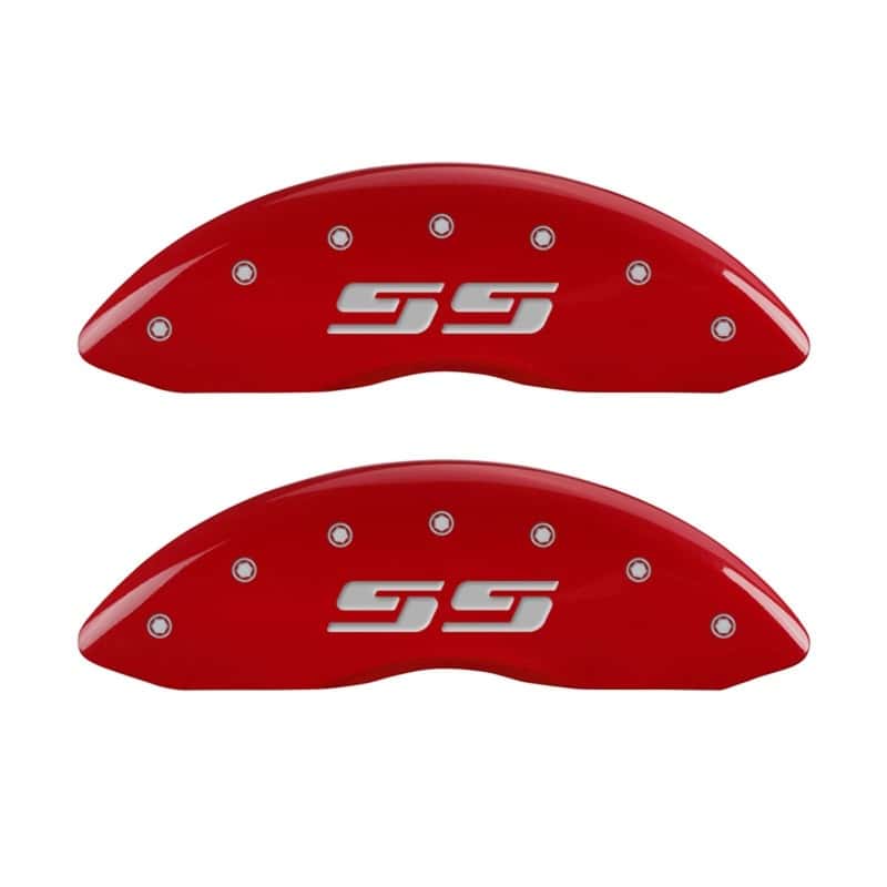 MGP — MGP Front set 2 Caliper Covers Engraved Front Silverado style/SS Red finish silver ch
Caliper Covers - view 1