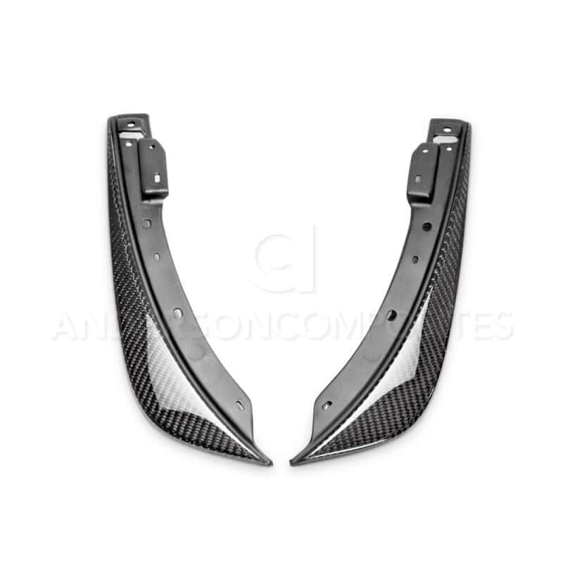 Anderson Composites — Anderson Composites 09-14 Dodge Challenger Front Bumper Canards - view 3