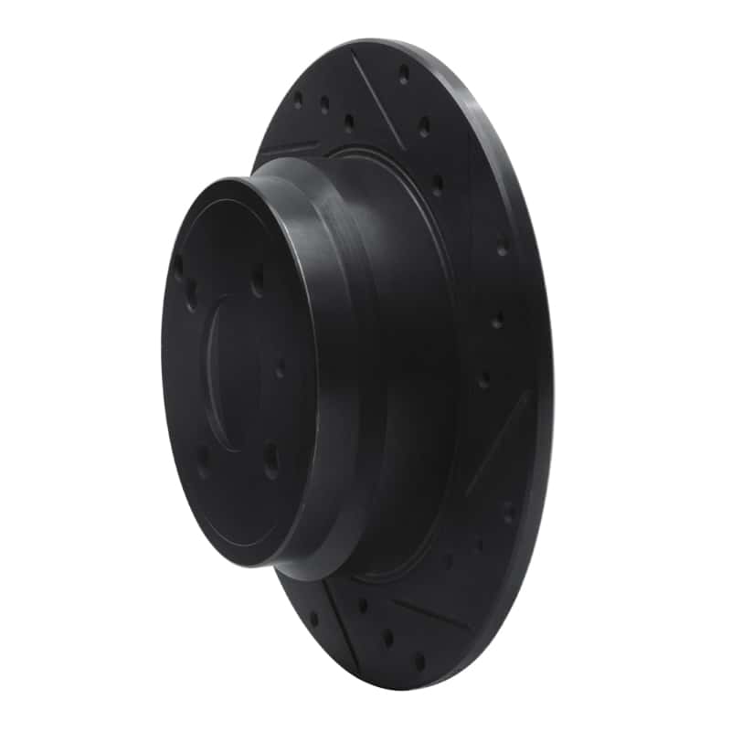 R1 Concepts — R1 93-95 Volvo 850 Rear Right Drilled & Slotted Black Brake Rotor
R1 Brake Rotor Drill - view 2
