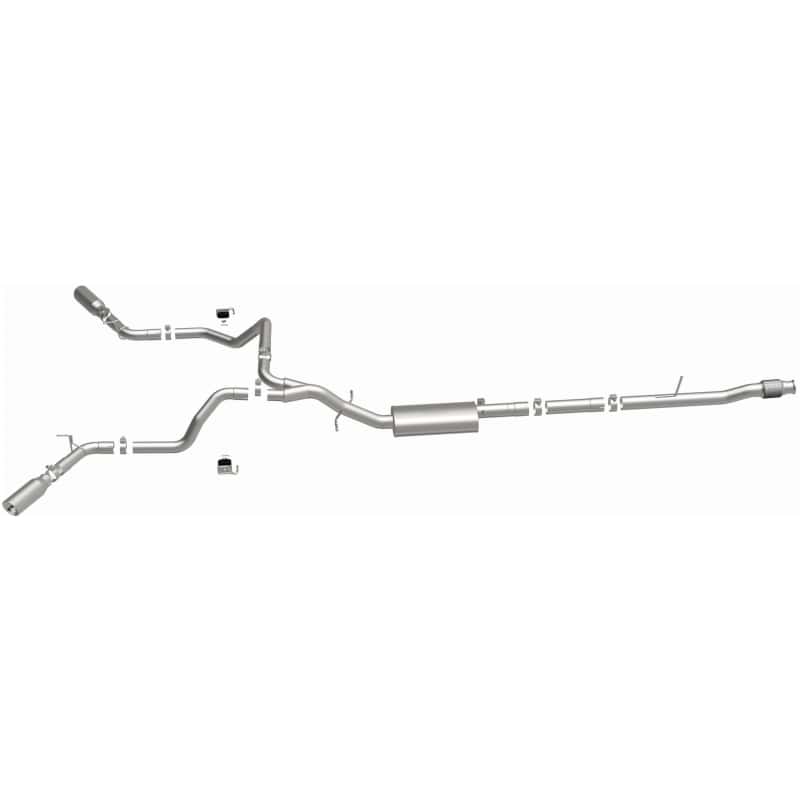 Magnaflow — MagnaFlow 2019 Chevy Silverado 1500 V8 5.3L Street Series Dual Split Exit Exhaust w/ Polished Tips
Cat-Back - view 5