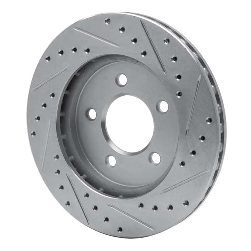 R1 Concepts — R1 91-02 Chrysler Grand Voyager Front Left Drilled & Slotted Silver Brake Rotor
R1 Brake Rotor Drill - view 4
