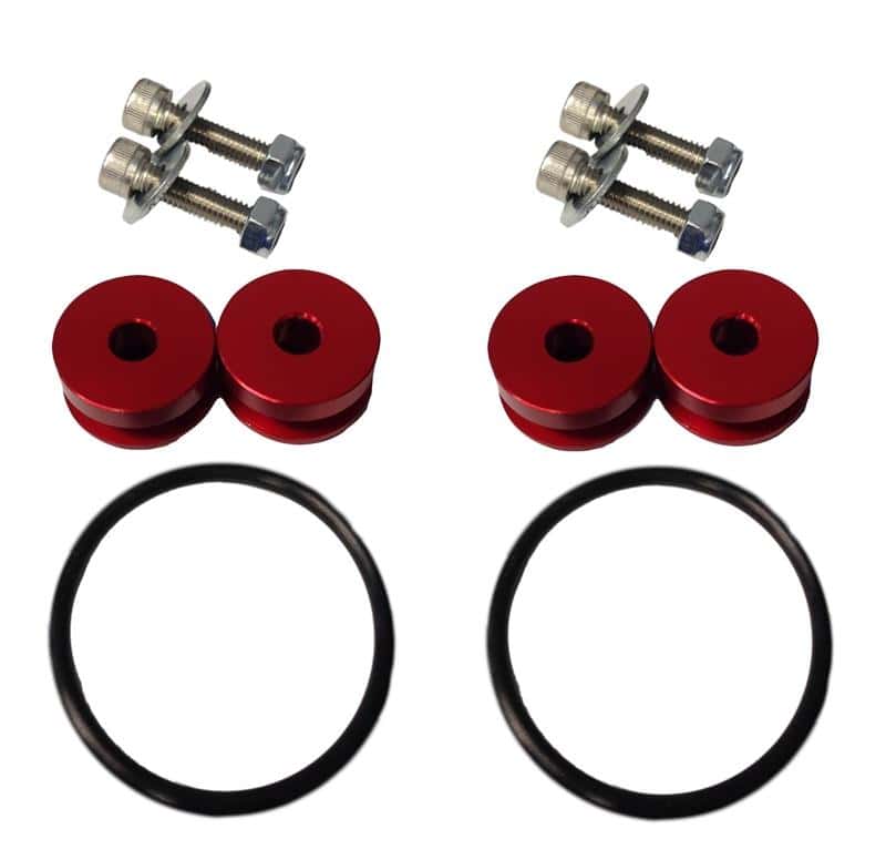 Torque Solution — Torque Solution Billet Bumper Quick Release Kit (Red): Universal - view 2