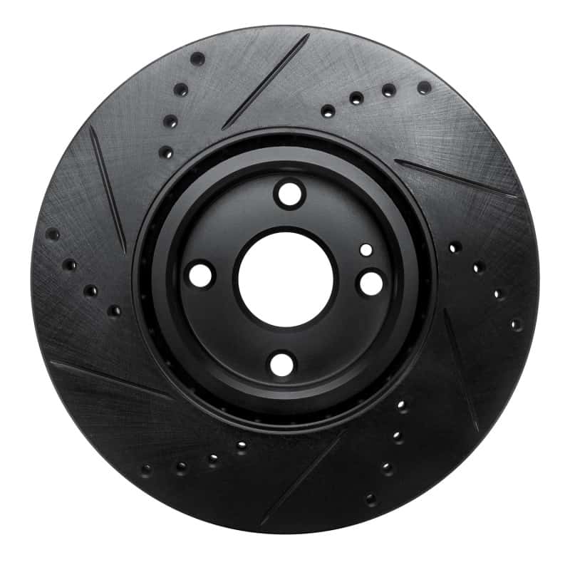 R1 Concepts — R1 16-25 Fiat 124 Spider Front Right Drilled & Slotted Black Brake Rotor
R1 Brake Rotor Drill - view 5