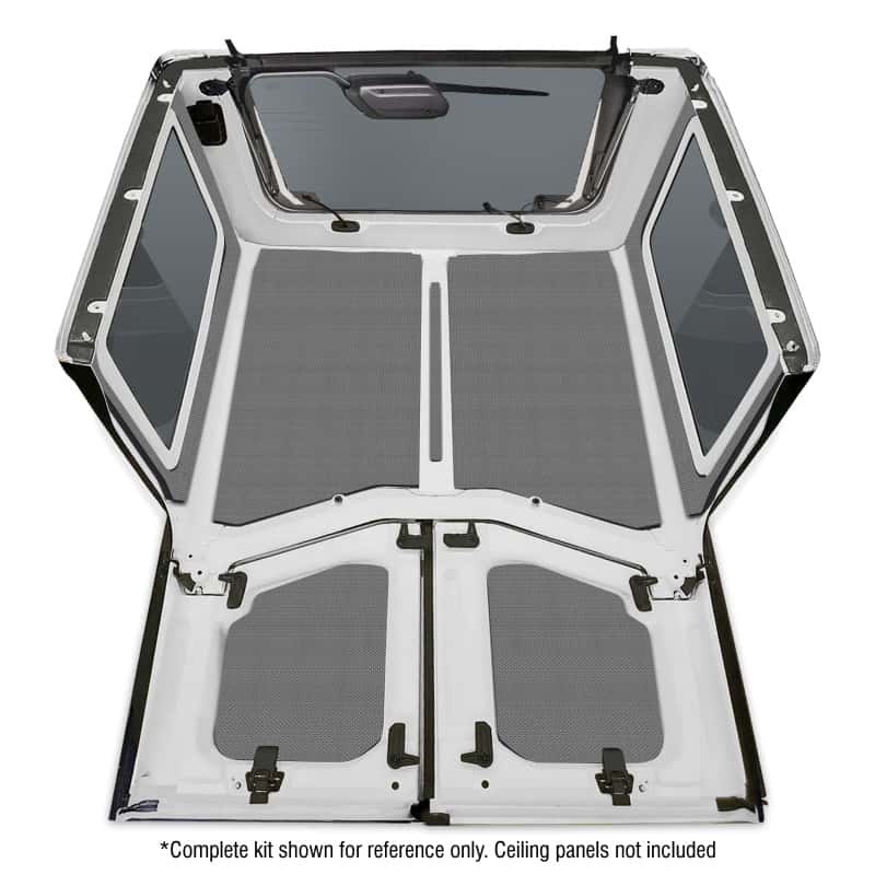 DEI — DEI 18-23 Jeep Wrangler JL 2-Door Boom Mat Rear Side Window Trim - 2 Piece - Gray
Sound Dampening Kit - view 5