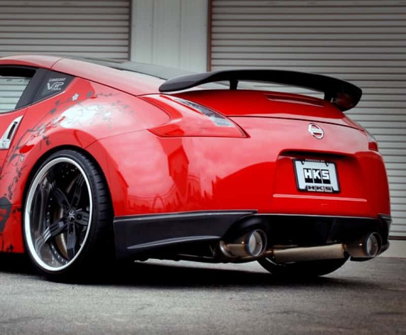 HKS — HKS 09-21 Nissan 370z Dual Hi-Power Ti. Tip Catback Exhaust (SUS304 NO COATING) - view 2