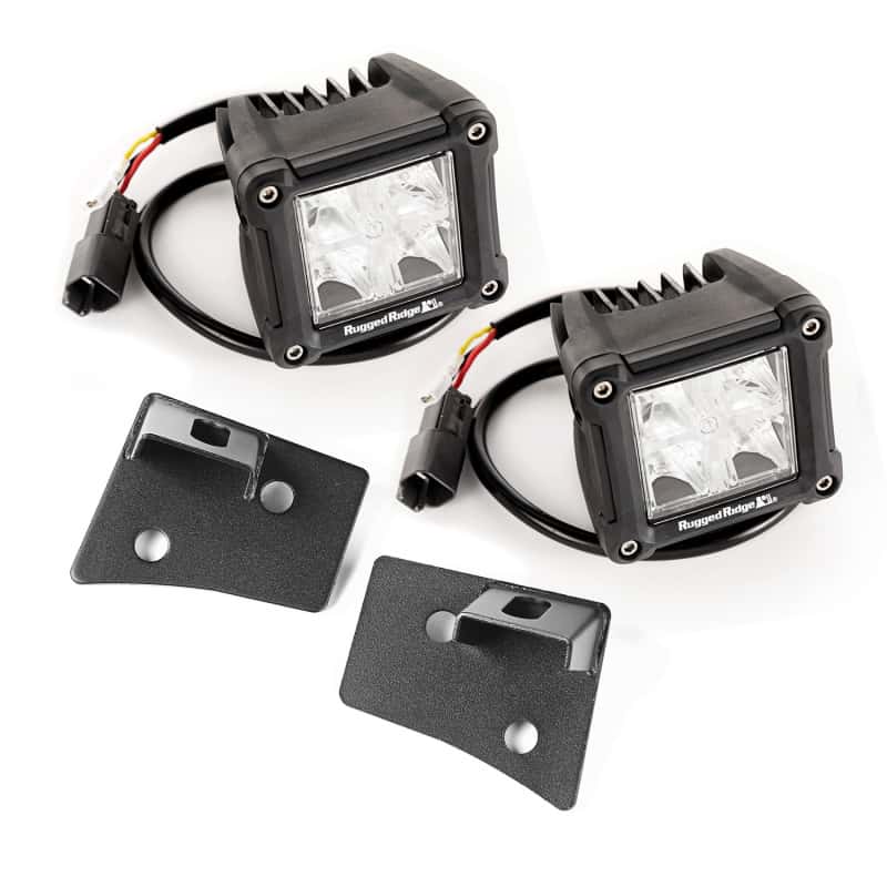 Rugged Ridge — Rugged Ridge 07-18 Jeep Wrangler JK Dual Cube Windshield LED Kit w/ Brackets
OFFROAD_LIGHTING
OrdRacingLampKt - view 2