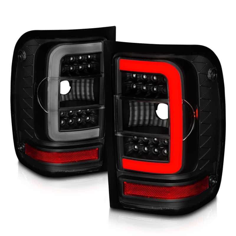 ANZO — ANZO 01-11 Ford Ranger LED Taillights - Black Housing w/ Smoke Lens & Light Bar - view 7