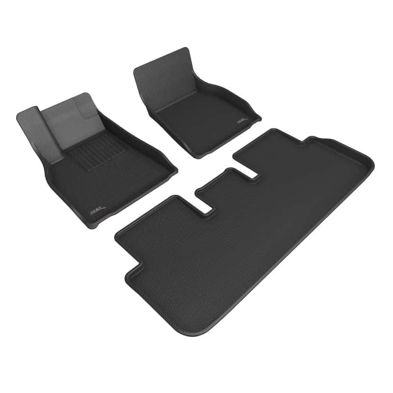 3D MAXpider — 3D MAXpider 21-22 Tesla Model S Kagu 1st & 2nd Row Floormats - Black
Floor Mat Set - view 1