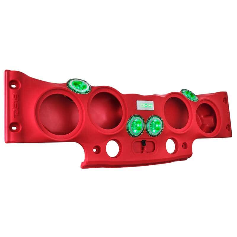 DS18 — DS18 2007-18 Jeep JK/JKU Soundbar Fits 4 x 8in Speakers (Not Included) Tweeters Drivers Included-Red - view 8