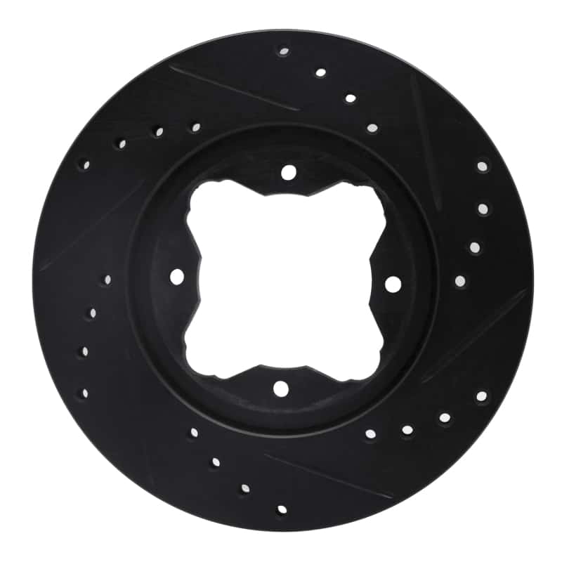 R1 Concepts — R1 90-97 Acura CL Front Left Drilled & Slotted Black Brake Rotor
R1 Brake Rotor Drill - view 5