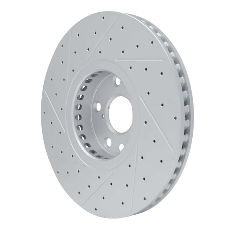 R1 Concepts — R1 06-20 Lexus Is200T Right Front Drilled & Slotted Geo-Carbon Rotor - view 5