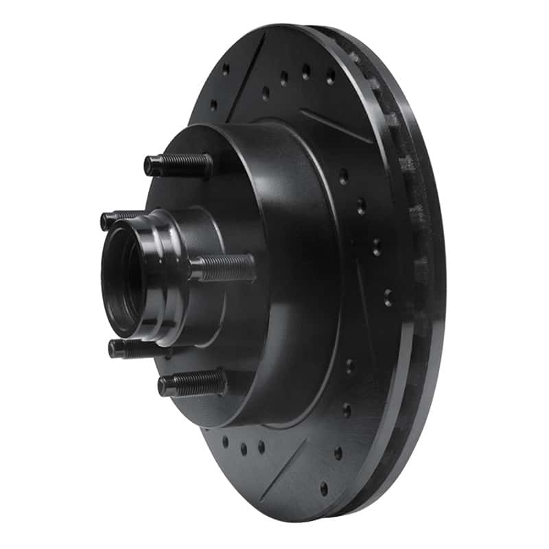 R1 Concepts — R1 98-02 Ford Ranger (USA/Canada) Front Left Drilled & Slotted Black Brake Rotor
R1 Brake Rotor Drill - view 2
