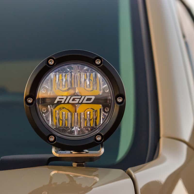 Rigid Industries — Rigid Industries 14-20 Toyota Tundra A-Pillar Light Kit w/4in. 360-Series Drive
Tundra 360 Light Kit - view 6