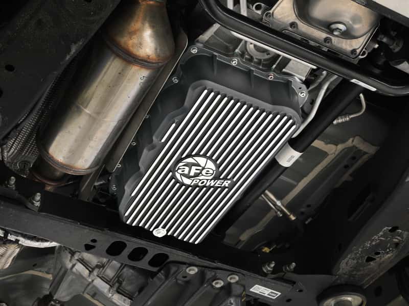 aFe — aFe 20-26 GM Trucks L6 3.0L Transmission Pan - Black w/ Machined Fins
Transmission Pan - view 8