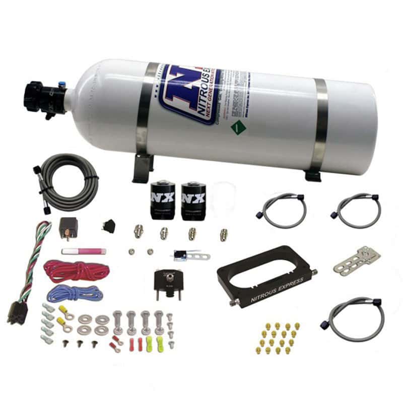 Nitrous Express — Nitrous Express 96-04 Ford Mustang Cobra/Mach 1 4 Valve Nitrous Kit (50-300HP) w/Composite Bottle
Injection System Kit
N2OSys - view 2