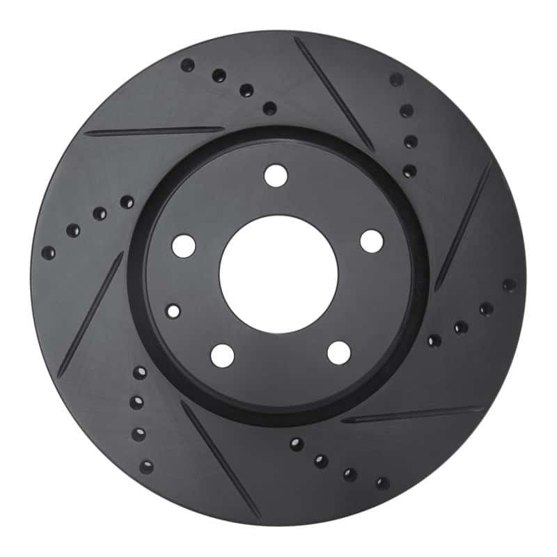 R1 Concepts — R1 16-25 Mazda 6 Front Right Drilled & Slotted Black Brake Rotor
R1 Brake Rotor Drill - view 1