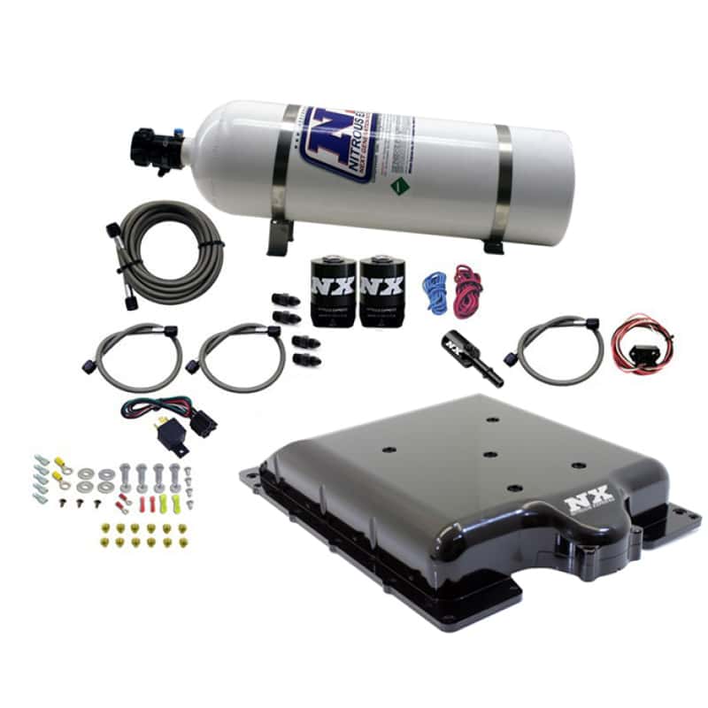 Nitrous Express — Nitrous Express Dodge Hellcat/Demon Supercharger Lid Nitrous Kit (100-400HP) w/15lb Bottle
Injection System Kit
N2OSys - view 2