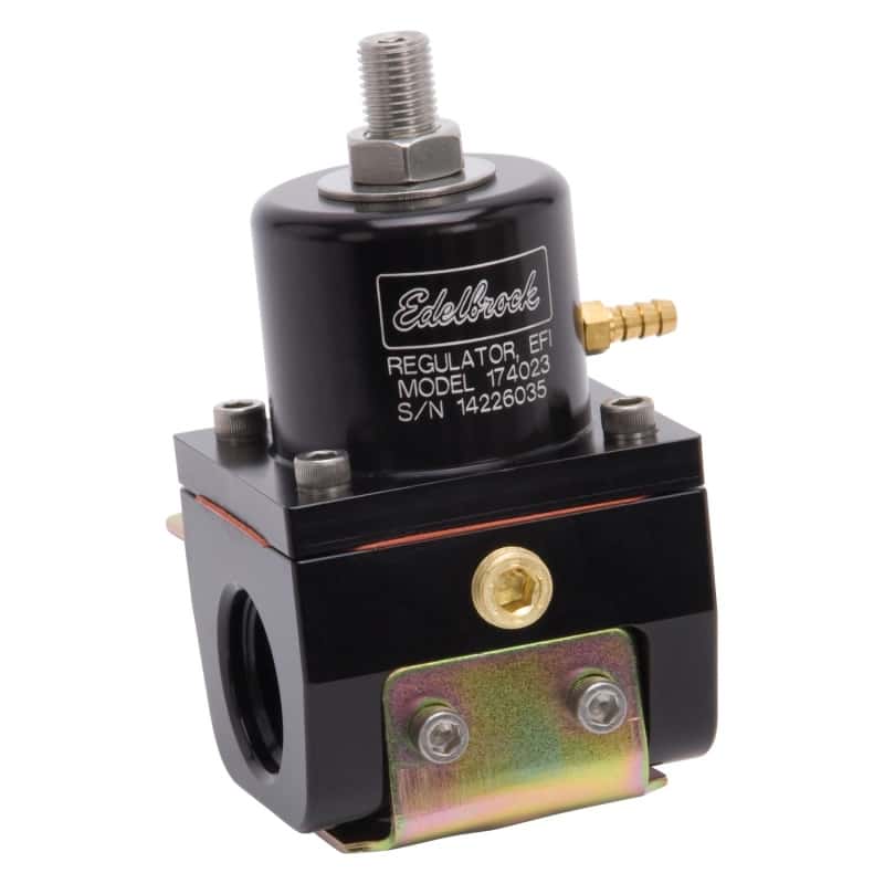 Edelbrock — Edelbrock Fuel Pressure Regulator EFI 180 GPH 35-90 PSI -10In/Out -6 Return Black
PUMPS - view 2