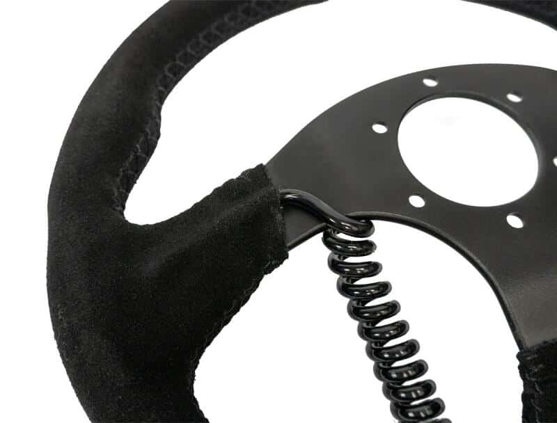 PRP Seats — PRP Heated Comp-R Suede Steering Wheel - Black - view 2