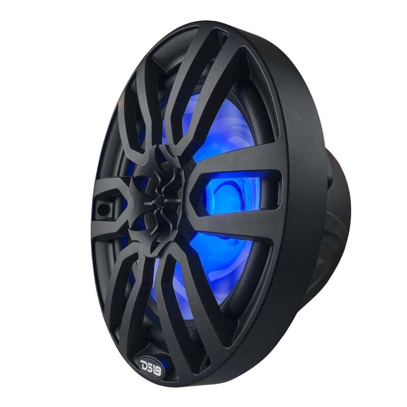 DS18 — DS18 NXL Series Coaxial Marine Speakers w/ RGB Lights 8in 2-Way 125 Watts RMS 4 ohm Black - view 5