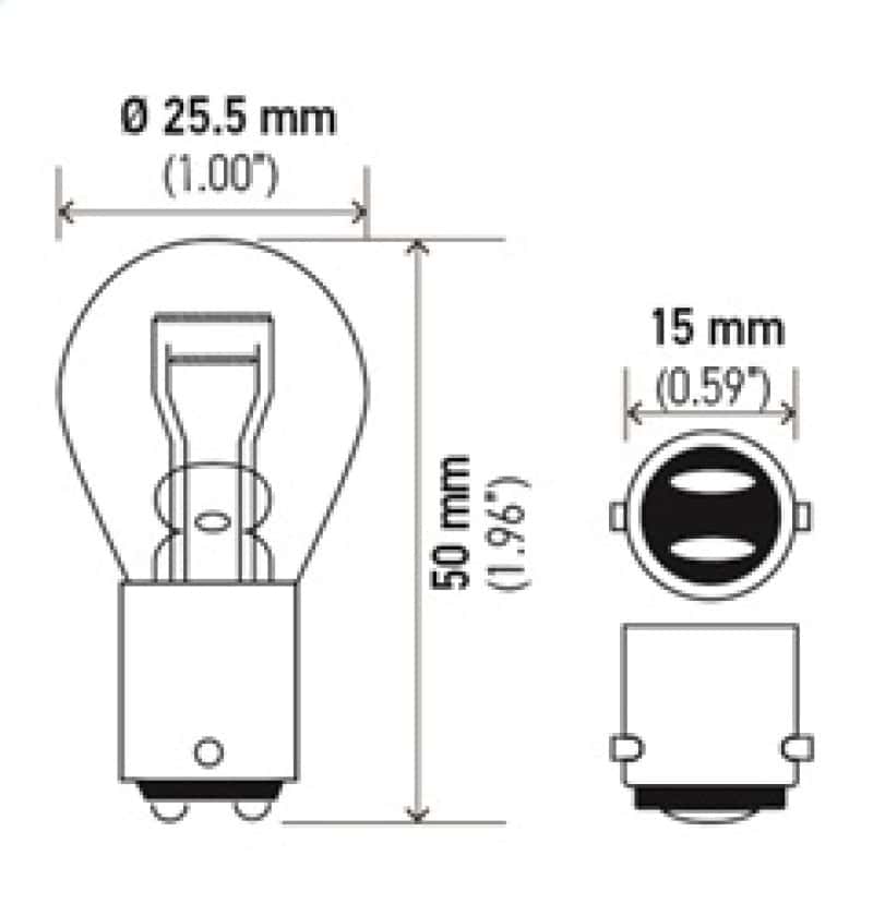 Hella — Hella BULB 1176 12V 17/8W BA15d S8 - Min Qty 10 (211656641)
1176 Incan Bulb - view 6