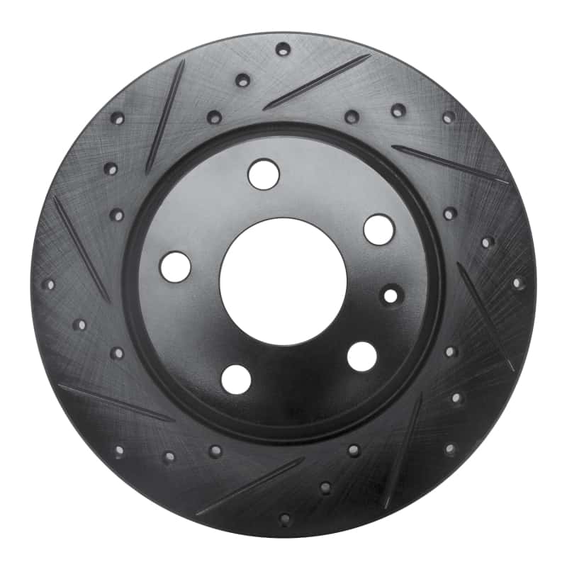 R1 Concepts — R1 08-15 Audi TT Quattro Rear Left Drilled & Slotted Black Brake Rotor
R1 Brake Rotor Drill - view 1