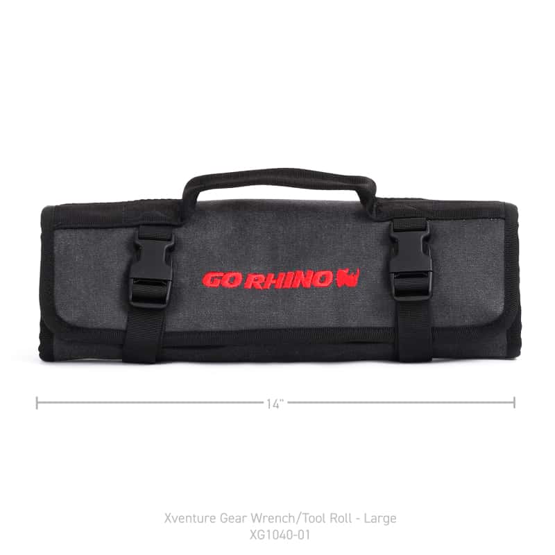 Go Rhino — Go Rhino XVenture Gear Tool Wrench Roll - Large (4x4in. Closed) 12oz Waxed Canvas - Black
Xventure Tool Roll - view 10