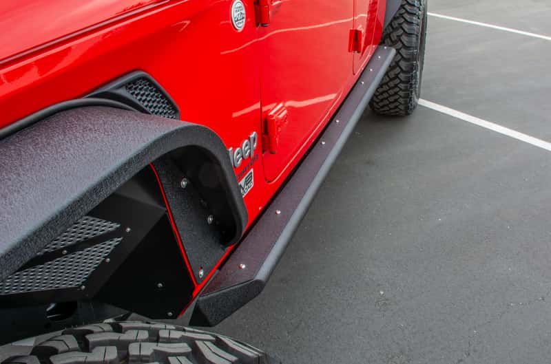 DV8 Offroad — DV8 Offroad 2019+ Jeep Gladiator Side Step/Sliders
Rock Sliders - view 4