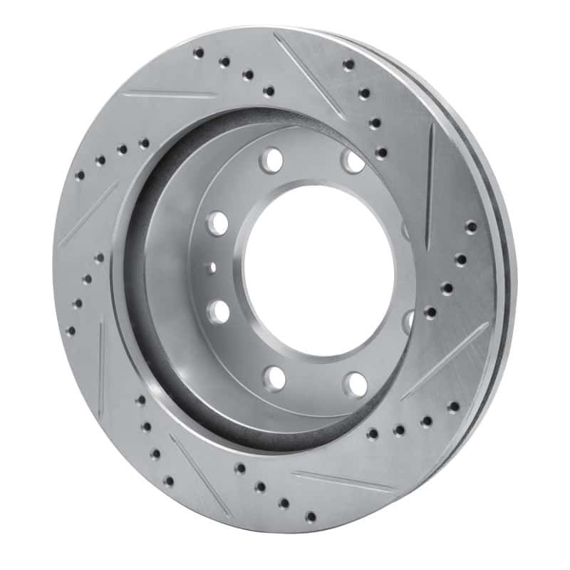 R1 Concepts — R1 94-99 Dodge Ram 2500 Front Left Drilled & Slotted Silver Brake Rotor
R1 Brake Rotor Drill - view 4