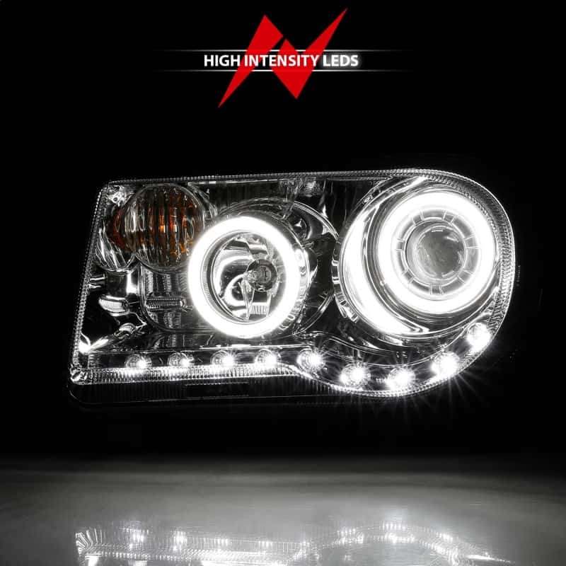 ANZO — ANZO 2005-2010 Chrysler 300C Projector Headlights w/ Halo Chrome (CCFL) G2
Head Light Set
HdLtSet - view 7