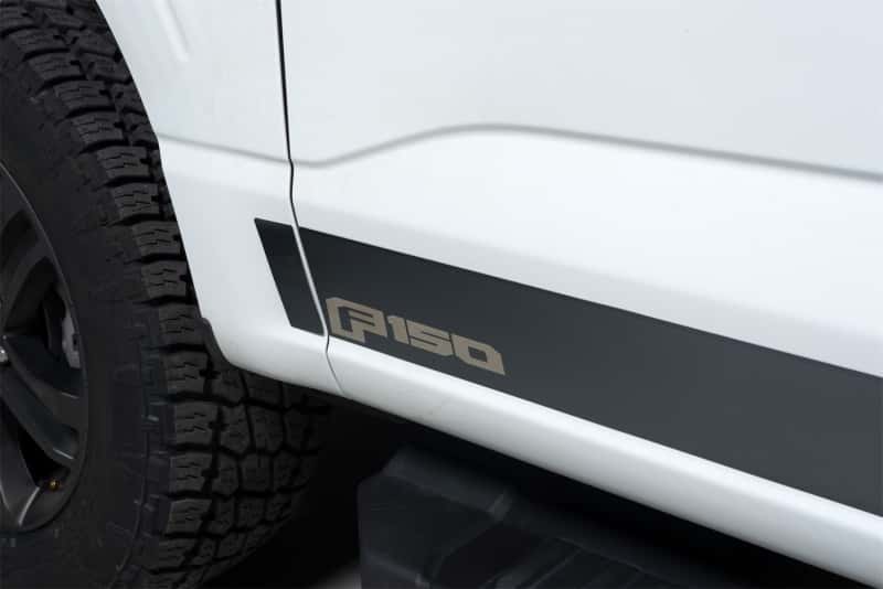Putco — Putco 2021 Ford F-150 Super Crew 5.5ft Box Ford Licensed Blk Platinum Rocker Panels (4.25in 12pc)
Rocker Panel Molding - view 1