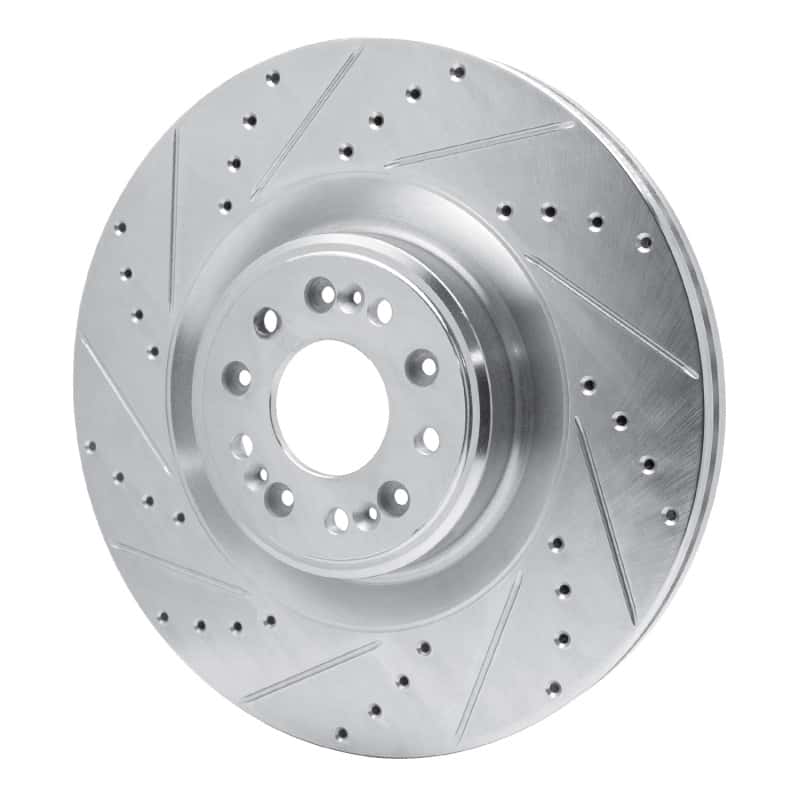 R1 Concepts — R1 17-22 Genesis G90 Front Left Drilled & Slotted Silver Brake Rotor
R1 Brake Rotor Drill - view 2