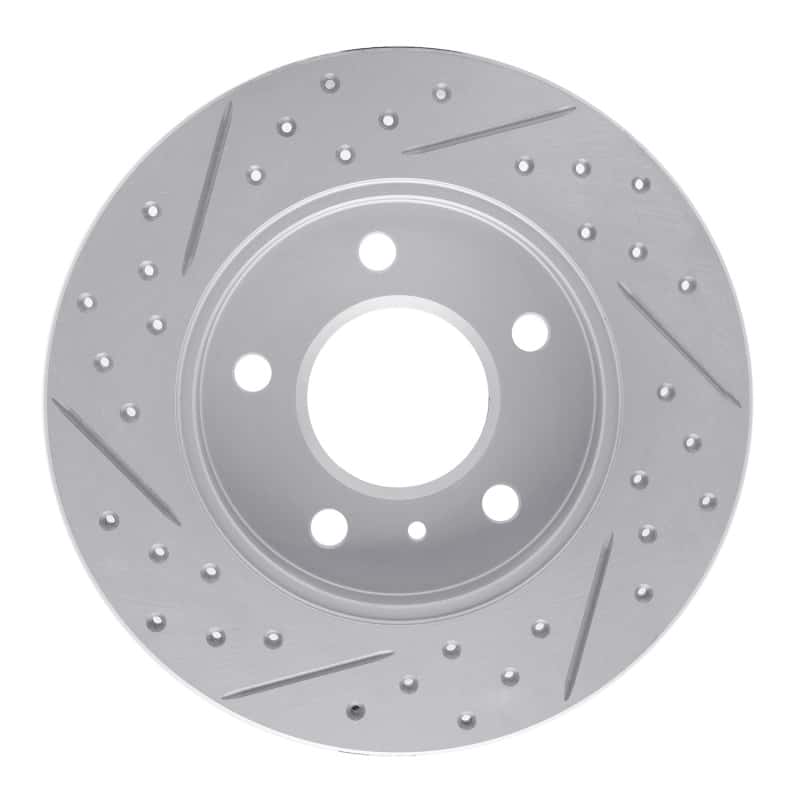 R1 Concepts — R1 04-16 Buick Lacrosse Rear Right Drilled & Slotted Geo-Carbon Rotor - view 5