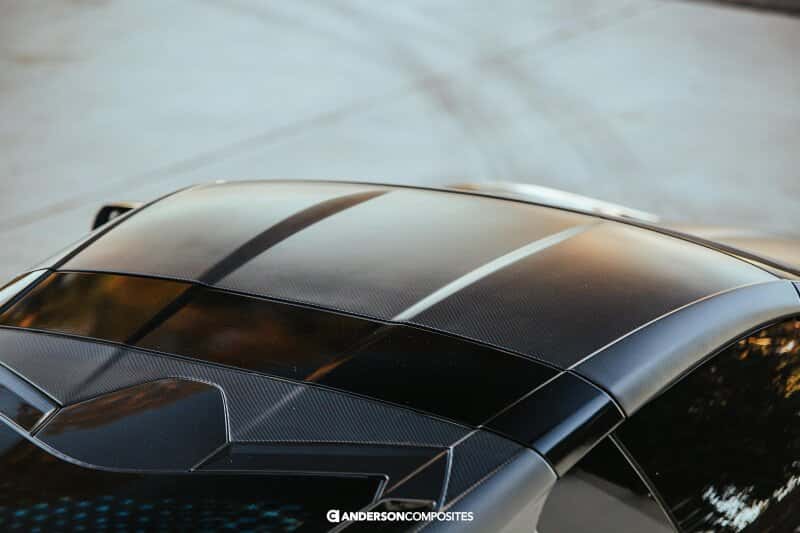 Anderson Composites — Anderson Composites 20-21 Chevrolet Corvette C8 Dry Carbon Roof Replacement - view 6