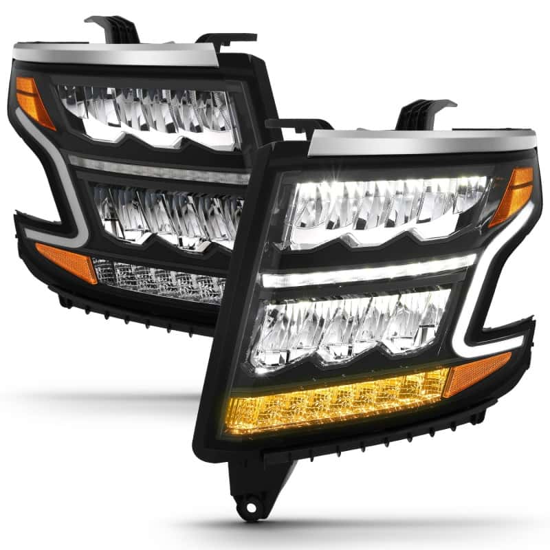 ANZO — ANZO 15-20 Chevy Tahoe/Suburban LED Light Bar Style Headlights Black w/Sequential w/DRL w/Amber
Head Light Set
HdLtSet - view 8