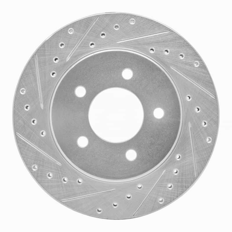 R1 Concepts — R1 91-02 Chrysler Grand Voyager Front Left Drilled & Slotted Silver Brake Rotor
R1 Brake Rotor Drill - view 1