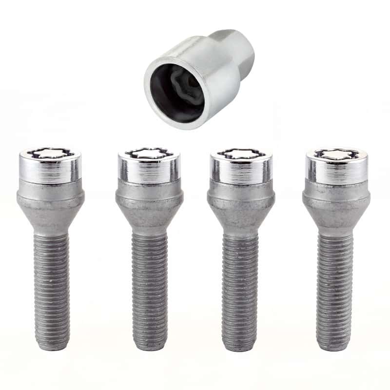 McGard — McGard Wheel Lock Bolt Set - 4pk. (Cone Seat) M12X1.5 / 17mm Hex / 40.5mm Shank Length - Chrome - view 1