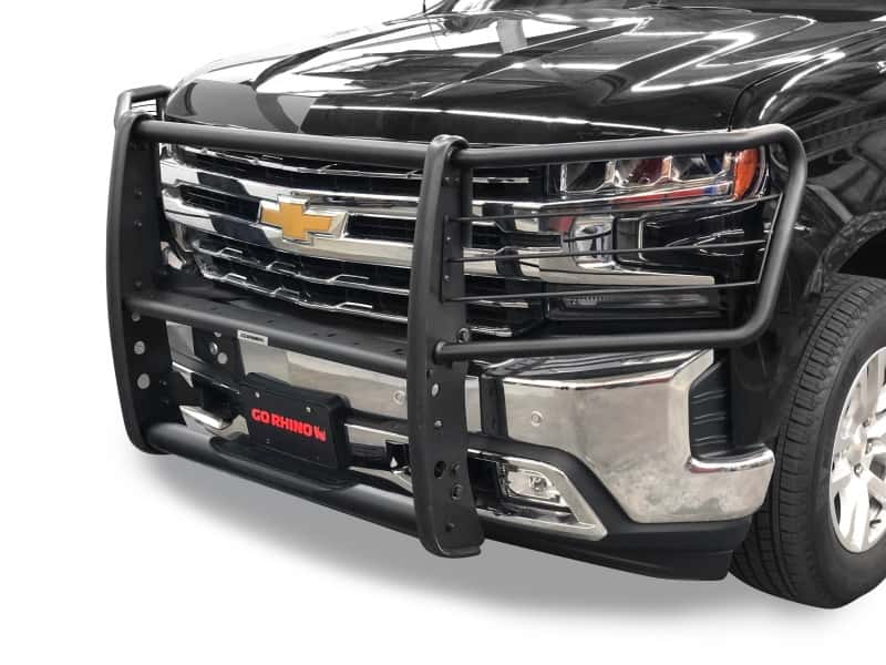 Go Rhino — Go Rhino 19-20 Chevrolet Silverado 1500 3000 Extreme Series StepGuard - Textured Black
3100 Grille Guard - view 1