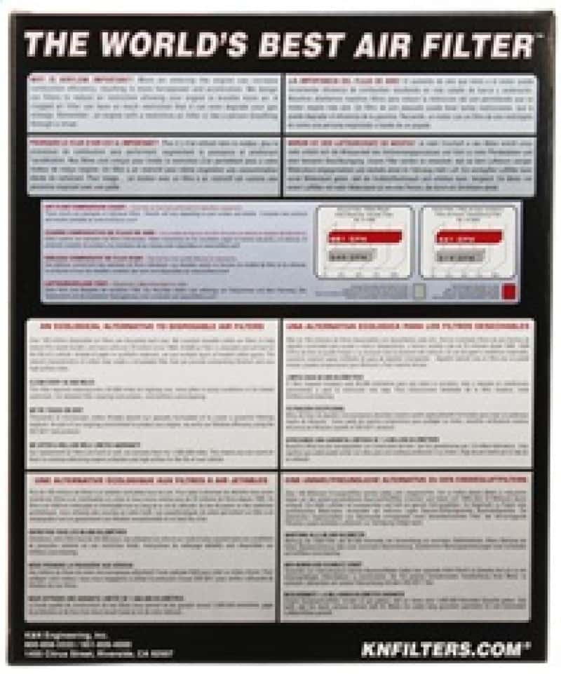 K&N Engineering — K&N 10 Ford Mustang GT 4.6L-V8 Drop In Air Filter
Replacement Air Filt
Air Filter - view 10