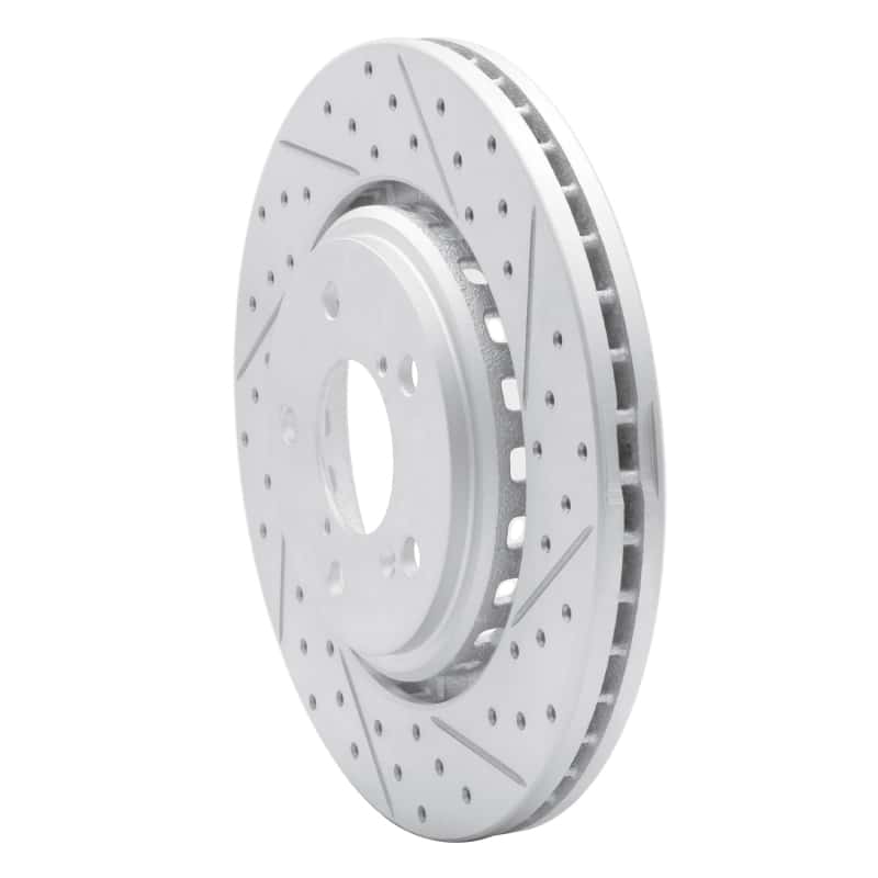R1 Concepts — R1 15-26 Acura Mdx Front Right Drilled & Slotted Geo-Carbon Rotor - view 2