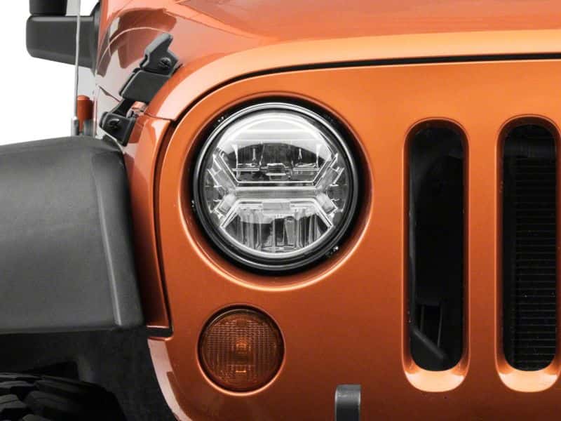 Raxiom — Raxiom07-18 Jeep Wrangler JK LED Halo Projector Headlights- Chrome Housing (Clear Lens)
Headlights - view 9