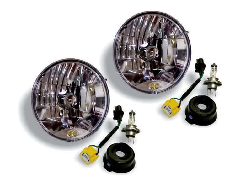 KC HiLiTES — KC HiLiTES 07-18 Jeep JK H4 Headlight Conversion Kit - DOT Apprv./Incl. H13 to H4 Connectors (Pair)
Headlights - view 1