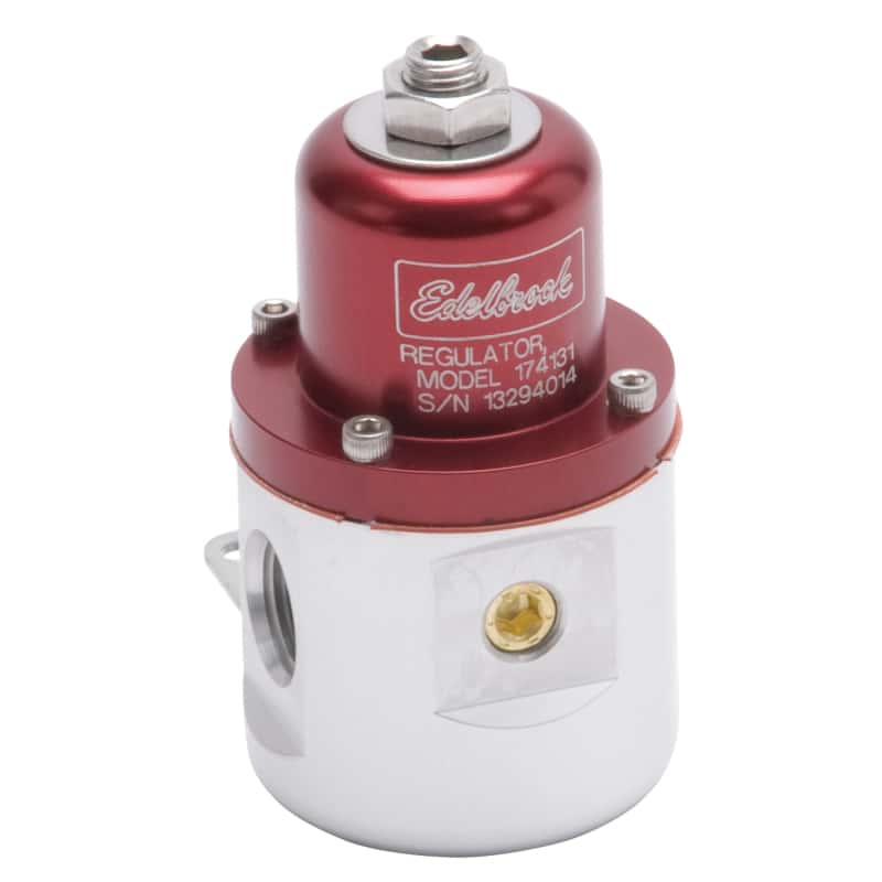 Edelbrock — Edelbrock Fuel Pressure Regulator Carbureted 160 GPH 5-10 PSI 3/8In In/Out 3/8In Return Red/Clear
PUMPS - view 2