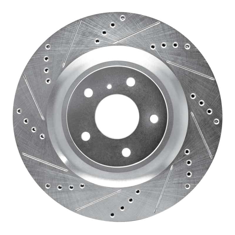R1 Concepts — R1 19-24 Infiniti QX55 Front Left Drilled & Slotted Silver Brake Rotor
R1 Brake Rotor Drill - view 1