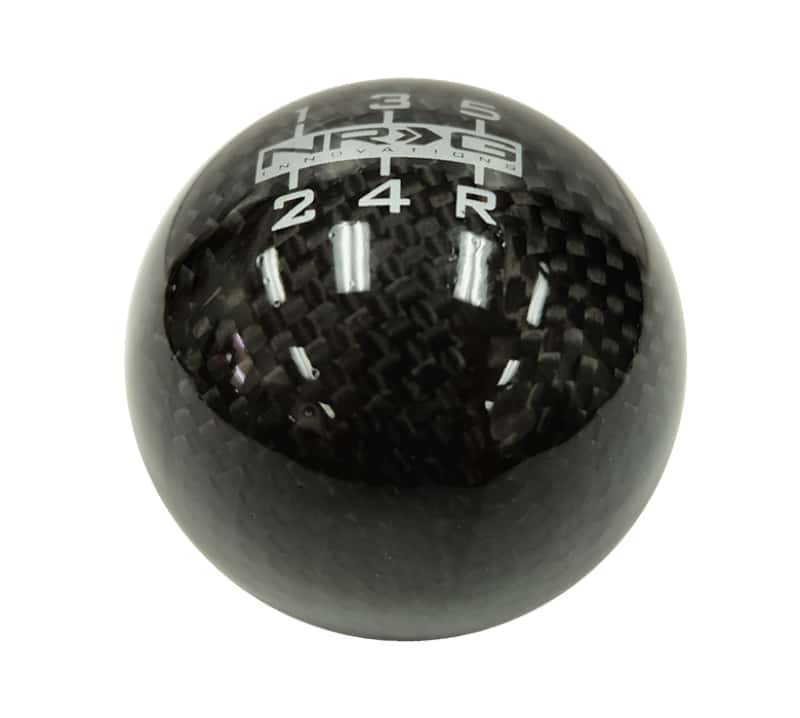 NRG — NRG Universal Ball Style Shift Knob - Heavy Weight 480G / 1.1Lbs. - Black Carbon Fiber (5 Speed) - view 2