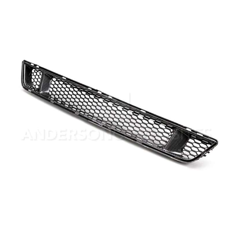 Anderson Composites — Anderson Composites 15-17 Ford Mustang Front Carbon Fiber Lower Grille - view 2