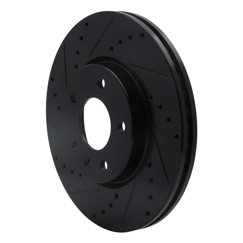 R1 Concepts — R1 2011-2025 Buick Encore GX Front Left Drilled & Slotted Black Brake Rotor
R1 Brake Rotor Drill - view 2