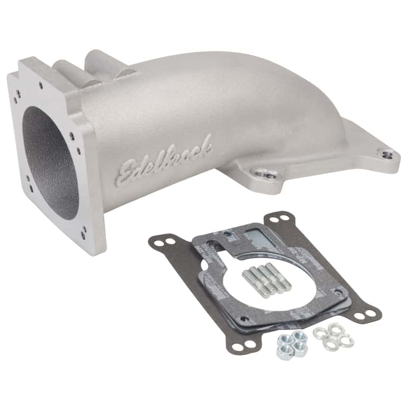 Edelbrock — Edelbrock Ultra Low Profile Intake Elbow 90mm Throttle Body to Square-Bore Flange As-Cast Finish
FUEL INJECTION COMPO - view 3