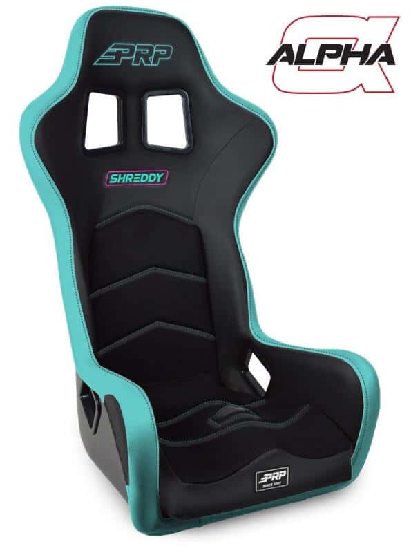 PRP Seats — PRP Shreddy Alpha Composite Seat- Black/Teal - view 1