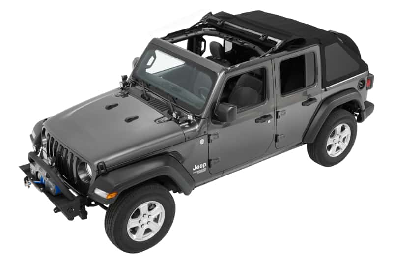 Bestop — Bestop 18-26 Jeep Wrangler JL 4-Door Trektop (Premium Black Twill)
Trektop - view 7